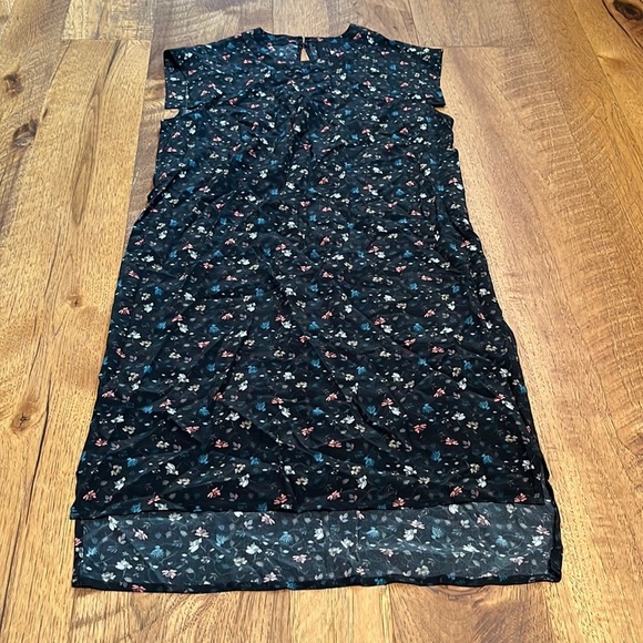 All Saints Woman’s Black Floral Silk Dress Size US 4 - Picture 1 of 5